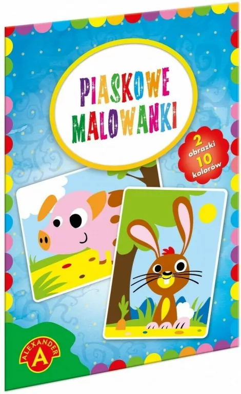 Piaskowe malowanki. Świnka, królik - tantis.pl