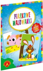 Piaskowe malowanki. Świnka, królik