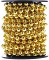 Łańcuch z koralami na szpuli złoty 6m - tantis.pl
