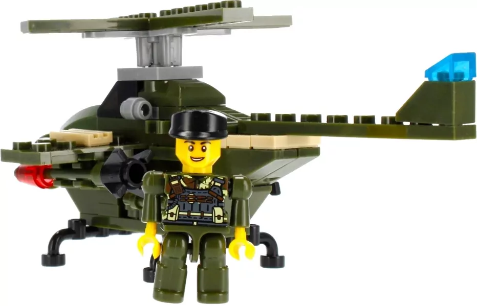 Klocki konstrukcyjne Alleblox Military 96-104 elementy, mix - tantis.pl