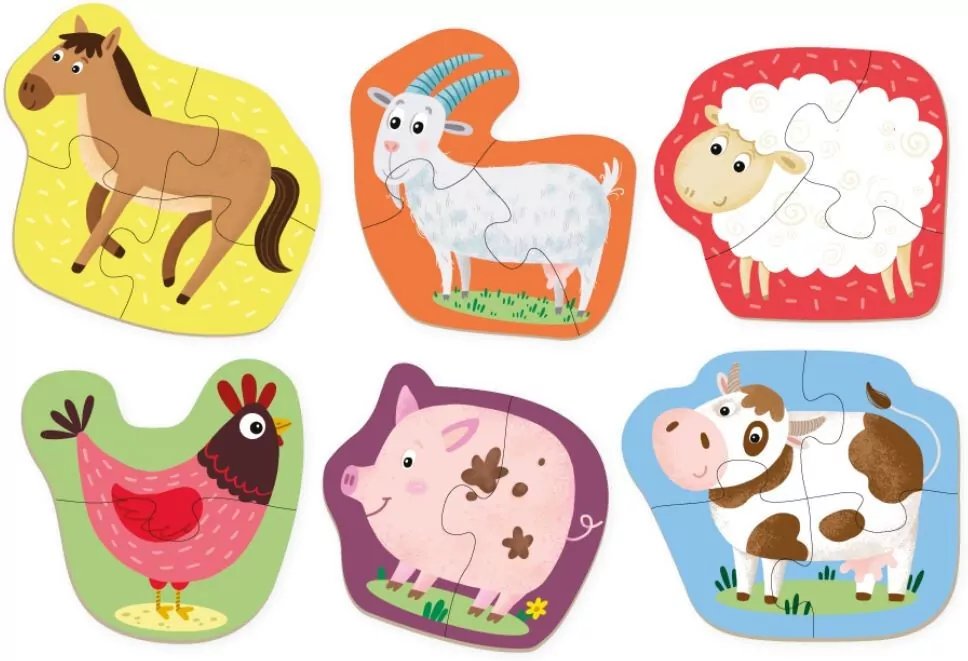 DODO. Zwierzęta domowe Puzzle 2-3-4 - tantis.pl