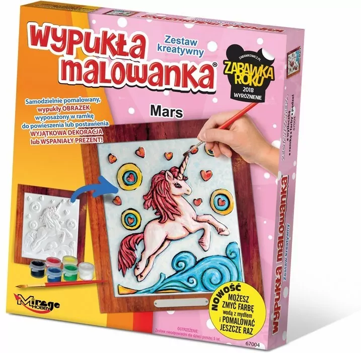 Wypukła malowanka. Jednorożec Mars - tantis.pl