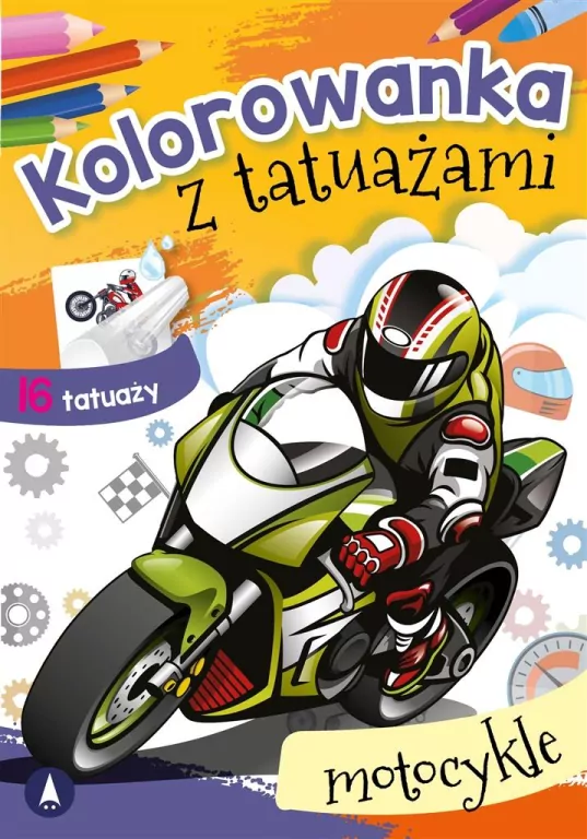 Motocykle. Kolorowanka z tatuażami - tantis.pl