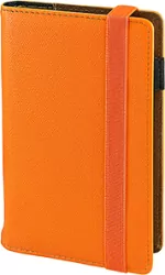 Notes A6 na gumkę kratka pomarańczowy N41B-60