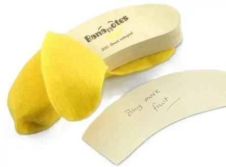Notes banan z wyrywanymi karteczkami - tantis.pl