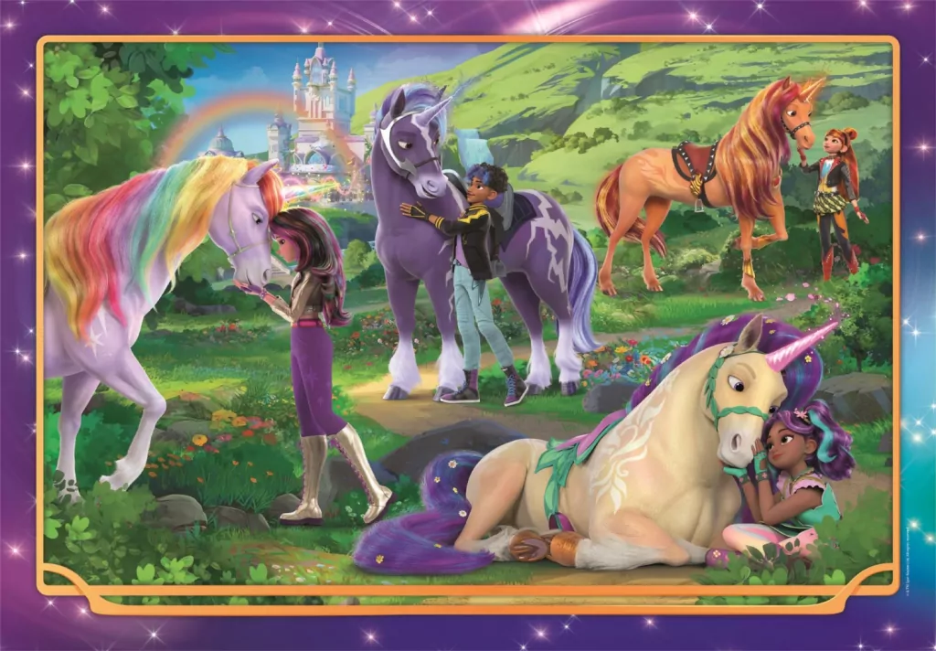 Puzzle 104 Super Kolor Unicorn Academy - tantis.pl