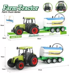 Traktor z beczkowozem