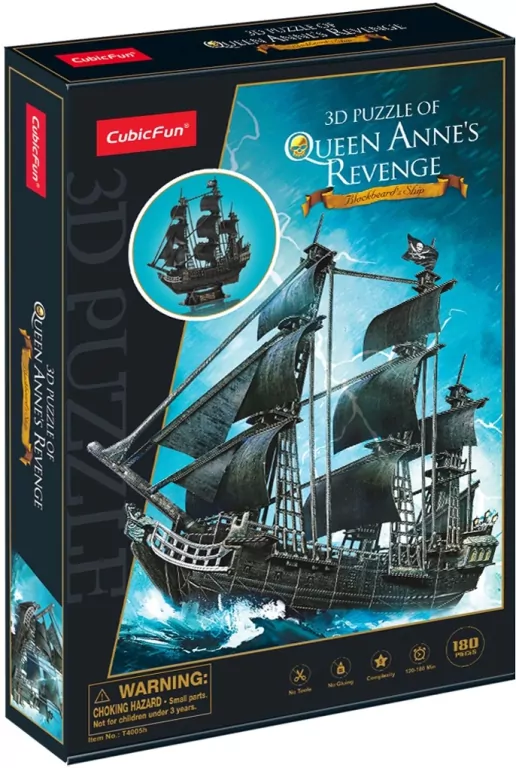 Puzzle 3D. Queen Aanne's Revenge - tantis.pl