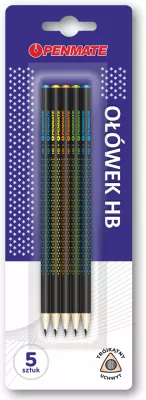 Ołówek trójkątny HB. Gwiazdki