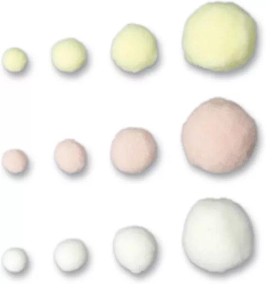 Pompony poliestrowe 10/15/20/25/30mm 15g - tantis.pl