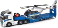 Majorette. Ciężarówka Volvo + helikopter - tantis.pl