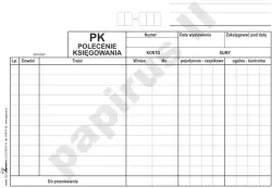 Polecenie księgowania A5/60K PIR 723