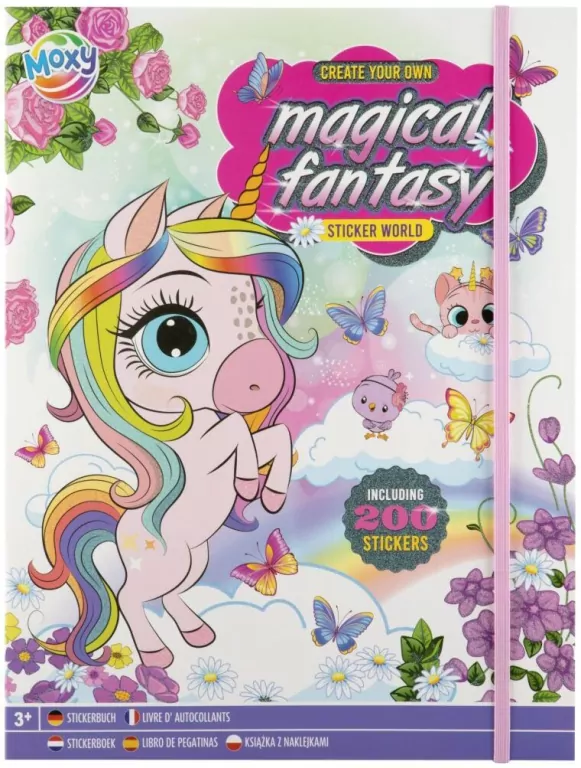 Magical Fantasy. Naklejka World Book + 200 naklejek - tantis.pl