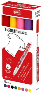Marker do ubrań. 8 kolorów