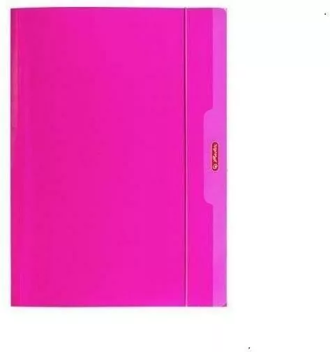 Teczka A4 z gumką różowy Color Blocking - tantis.pl
