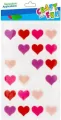 Ozdoba dekoracyjna filcowa samoprzylepne Serca Craft with Fun 521742 - tantis.pl