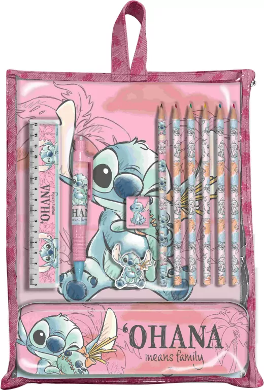 Zestaw piśmienniczy. Stitch, 12 elementów - tantis.pl