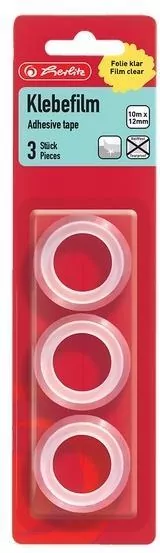 Taśma przeźroczysta 10m x 12mm 3 szt. - tantis.pl