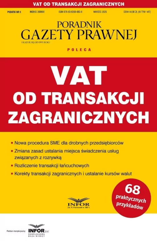 Vat od transakcji zagranicznych Podatki 5/2025 - tantis.pl