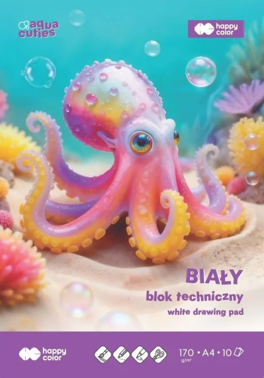 Blok techniczny A4/10K 170g HAPPY COLOR - tantis.pl