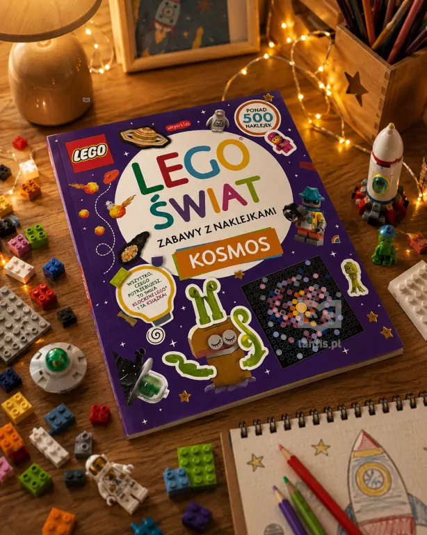 LEGO świat. Zabawy z naklejkami. Kosmos - tantis.pl
