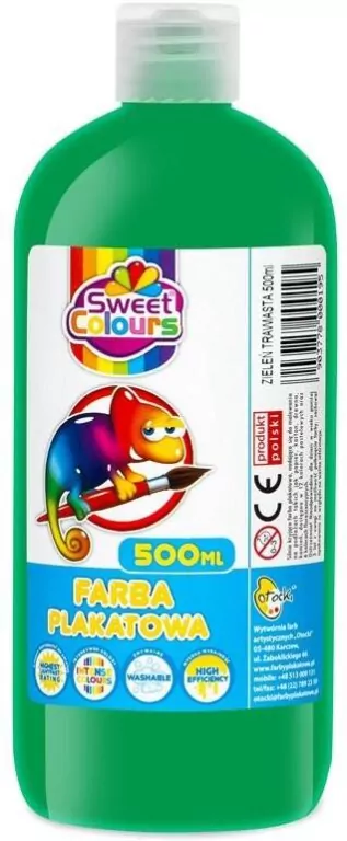 Farba plakatowa trawiasta zielona 500ml - tantis.pl