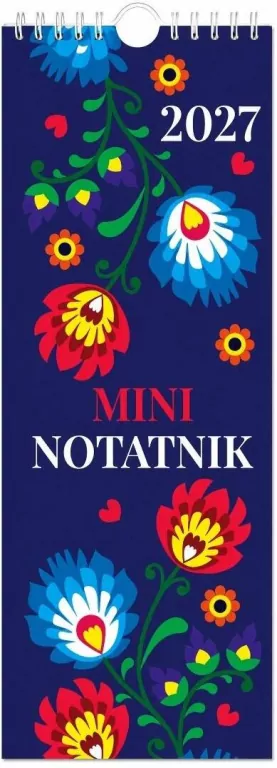 Kalendarz 2027 notatnikowy 33x12,5cm Folk - tantis.pl