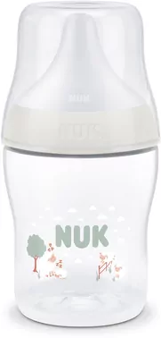 NUK. Butelka z silikonowym smoczkiem. 150 ml. Owca - tantis.pl
