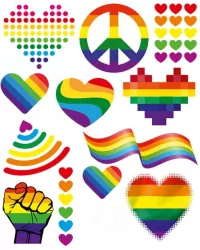 *****WIKORIA Naplamki DTF 20x30 DD-41 Pride 30217