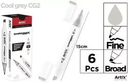 Marker Chromax z 2 końcówk. cool grey CG2