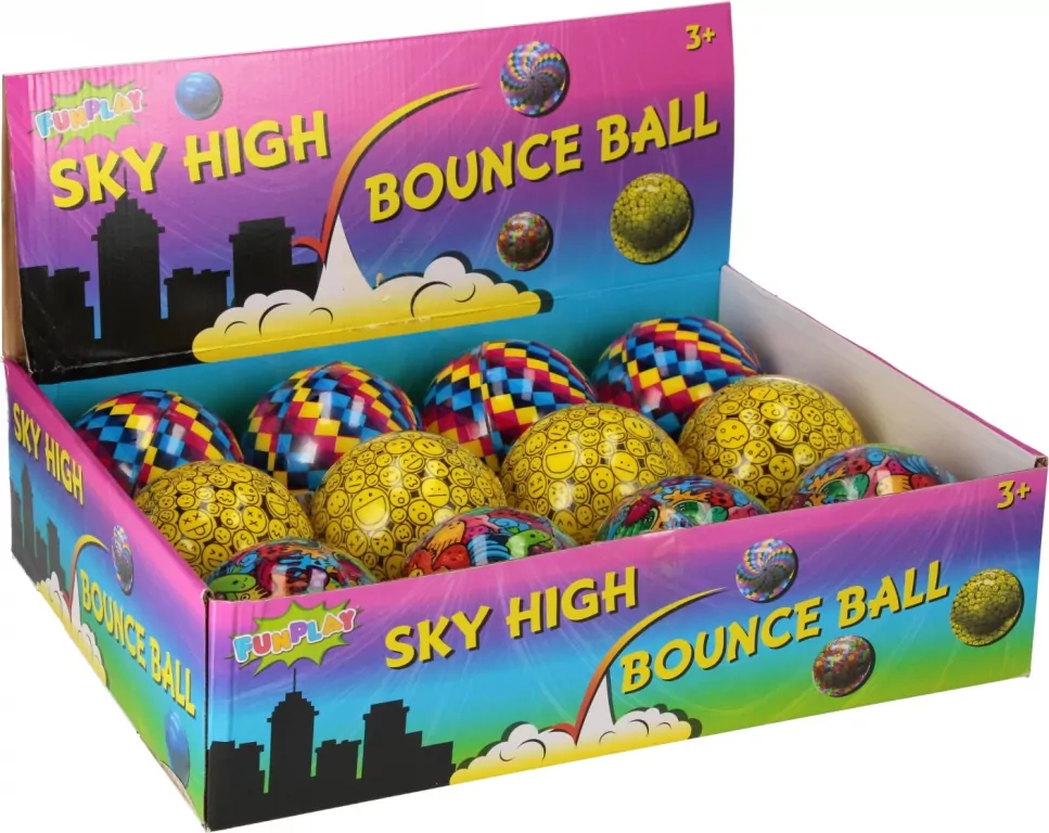 PILKA ODBIJAJACA 10CM MIX3 MC 12/144 - tantis.pl