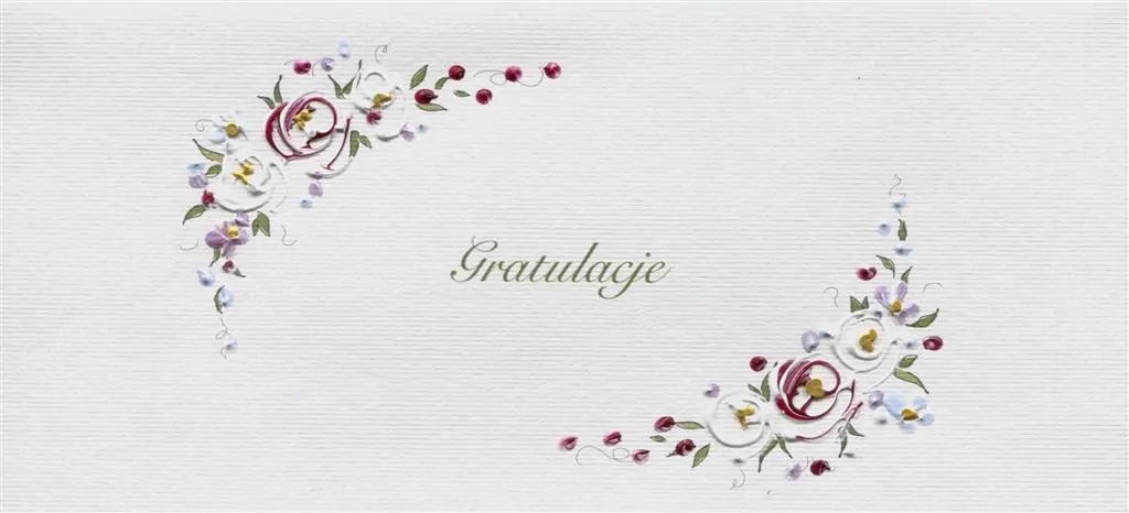 Karnet. Gratulacje. Kwiaty - tantis.pl