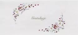 Karnet. Gratulacje. Kwiaty
