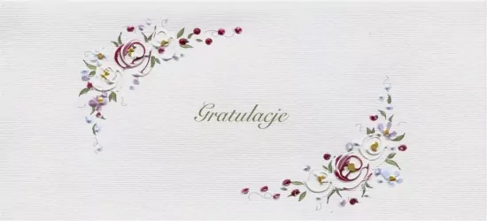 Karnet. Gratulacje. Kwiaty