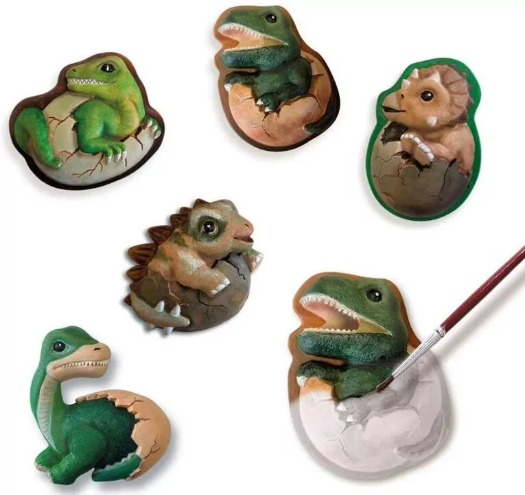 Odlewy gipsowe + farby. Jaja dinozaura - tantis.pl