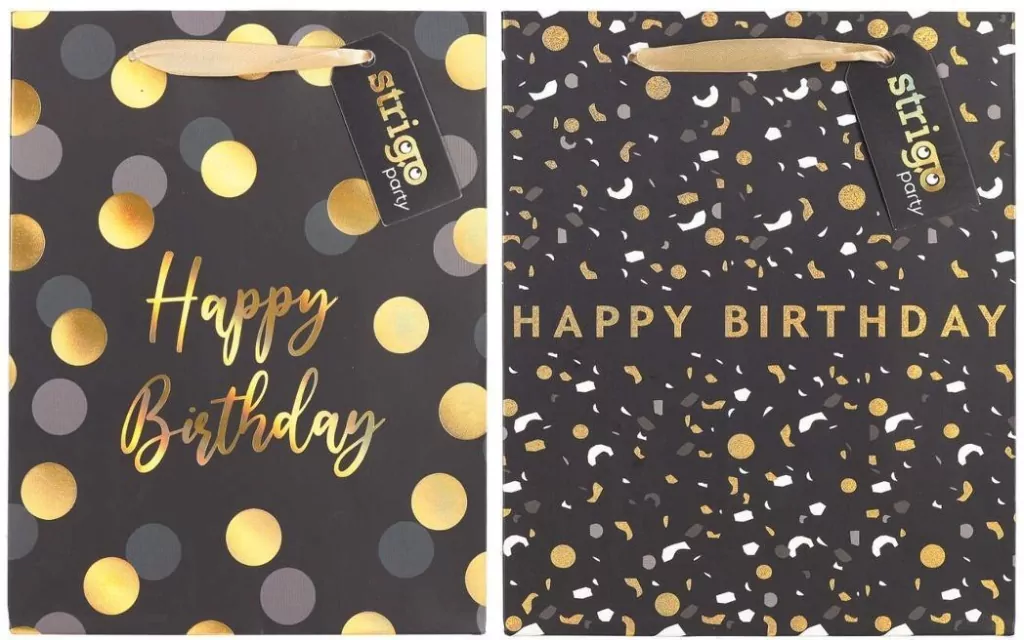 Torba prezentowa Party 18x23x10cm mix STRIGO - tantis.pl