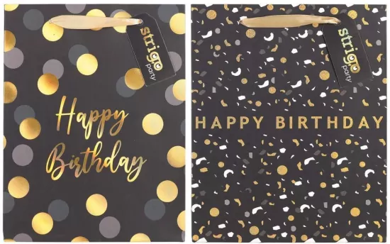 Torba prezentowa Party 18x23x10cm mix STRIGO