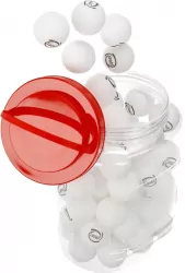 Piłeczki do ping-ponga profesjonalne białe 60szt.słoik Mega Creative 531399