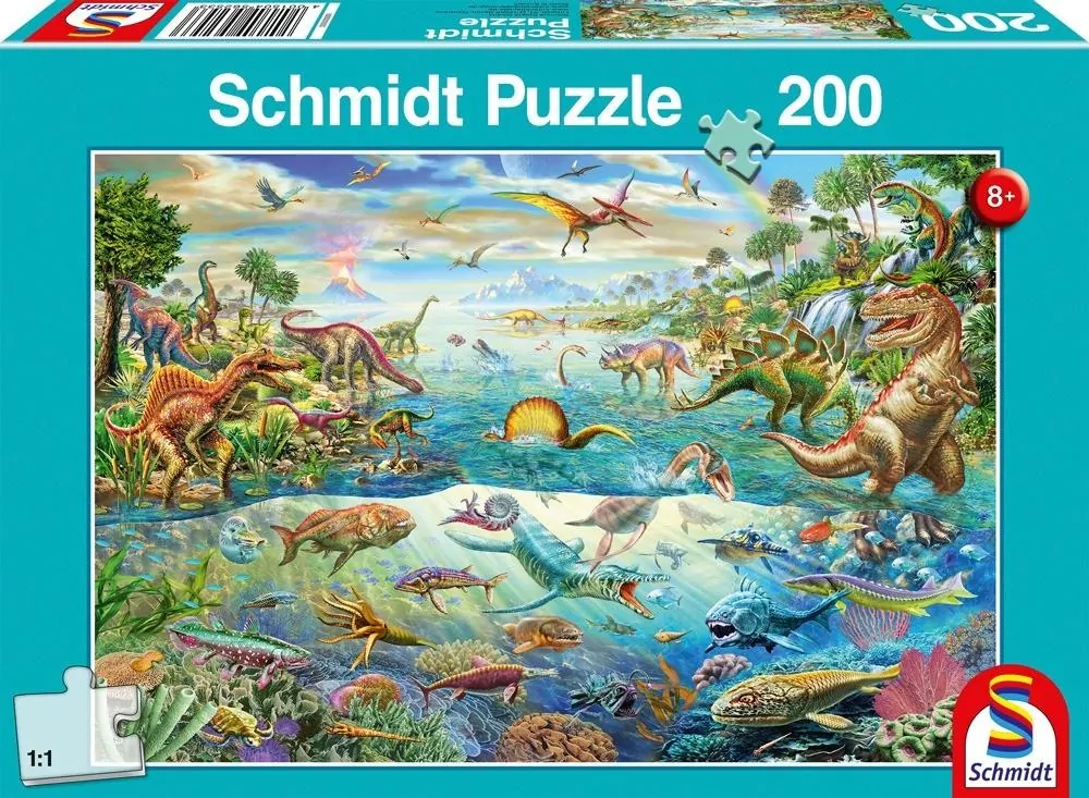 Puzzle 200. Świat dinozaurów. G3 - tantis.pl