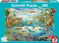Puzzle 200. Świat dinozaurów. G3 - tantis.pl