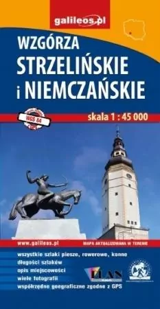 Mapa turystyczna. Wzgórza Strzelińskie i Niemczańskie - tantis.pl