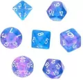 Komplet kości REBEL RPG - Kamienie Księżycowe - Orchidea - tantis.pl
