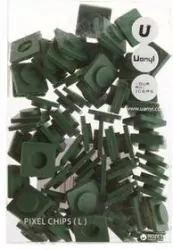Pixele rozmiar L ciemno zielony