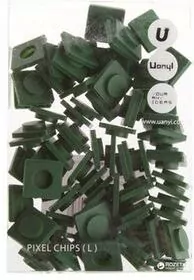 Pixele rozmiar L ciemno zielony