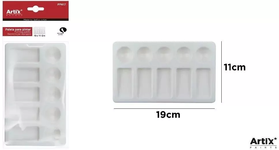 Paleta malarska prostokątna 18,5x11cm - tantis.pl