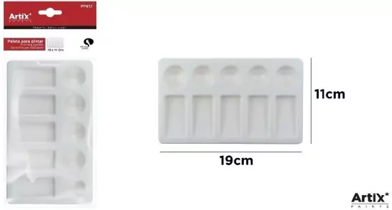 Paleta malarska prostokątna 18,5x11cm