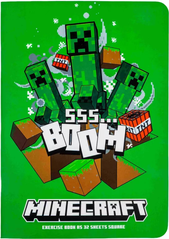 Zeszyt A4 32k. trzy-linie Minecraft - tantis.pl