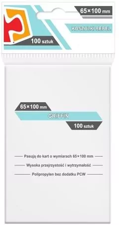 Koszulki na karty Rebel (65x100 mm) Lupus Light, 100 sztuk - tantis.pl