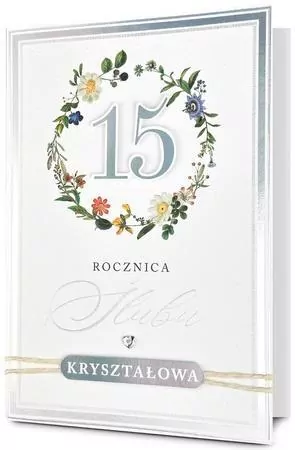 Karnet Rocznica ślubu 15 - tantis.pl