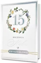 Karnet Rocznica ślubu 15